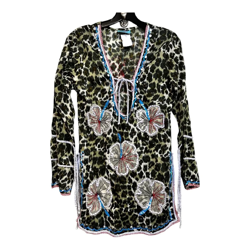 Top Long Sleeve By LETARTE In Multi-colored, Size: S Unique Men's Upcycled
