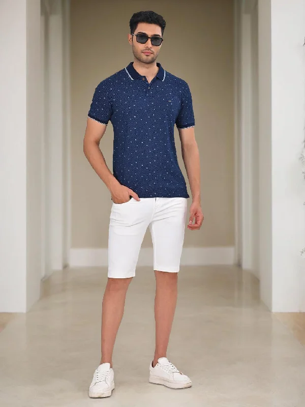 Men Printed Polo T-Shirt Rugged Men's Outdoor 