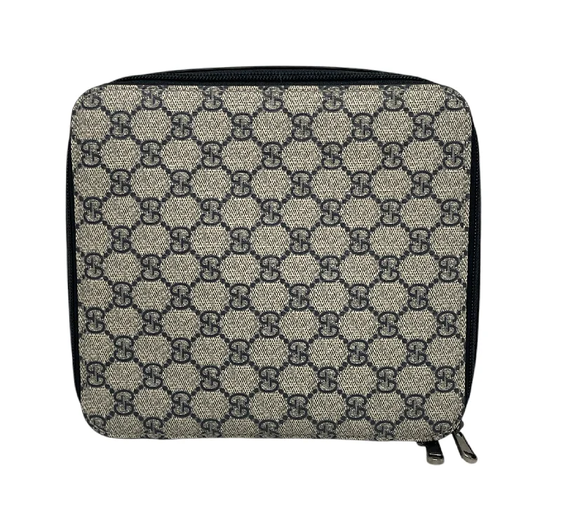 GUCCI/Pouch/Monogram/Leather/GRY/726661562600 Sophisticated Men's 