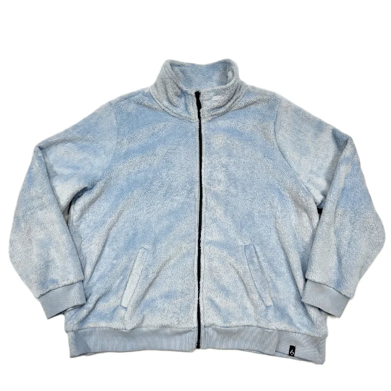 Jacket Faux Fur & Sherpa By Torrid In Baby Blue, Size: 2x Sleek Men's Metallic