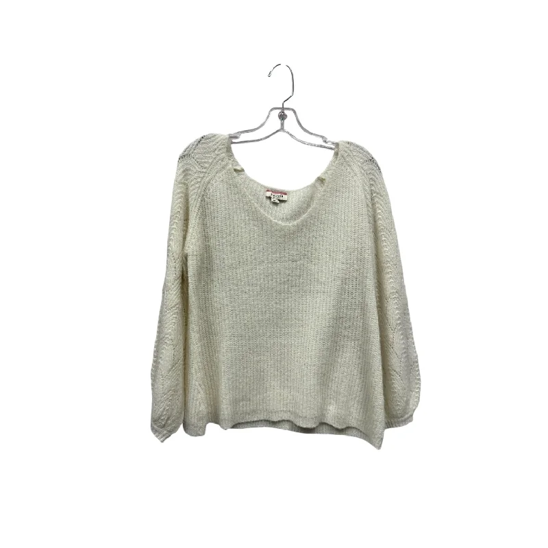 Sweater By Andree By Unit In Ivory, Size:M Tailored