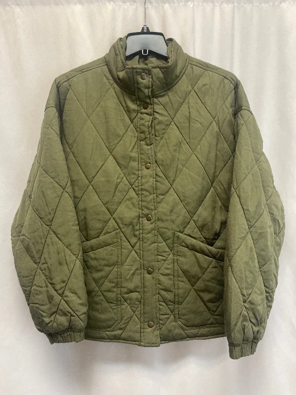 Coat Puffer & Quilted By Sanctuary In Green, Size: L Cozy Men's Winter