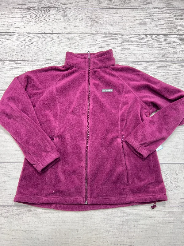 Jacket Fleece By Columbia In Purple, Size: 1x Confident Men's Power