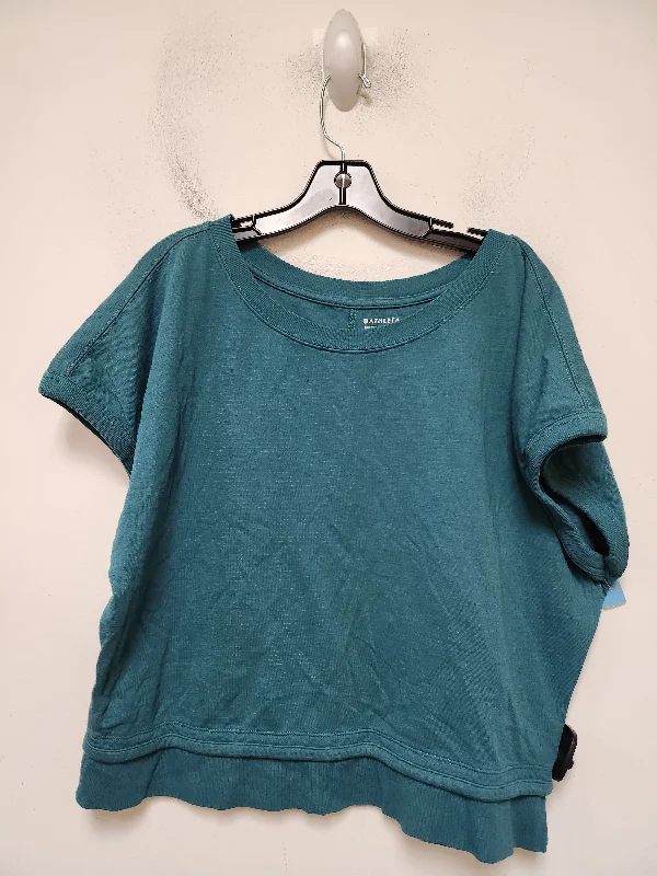 Athletic Top Short Sleeve By Athleta In Teal, Size: S Vintage Men's 1970S Disco