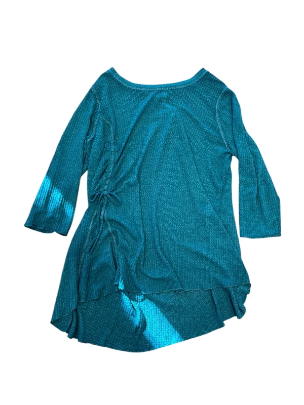 Top 3/4 Sleeve By Cato In Teal, Size: 1x Tough Men's Military