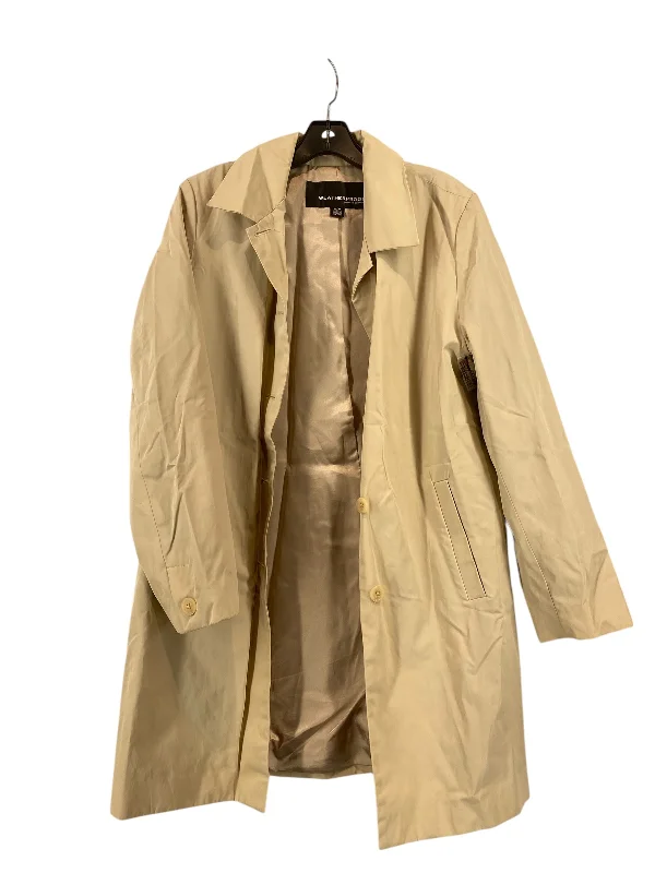 Coat Raincoat By Weatherproof In Tan, Size: M Adventure