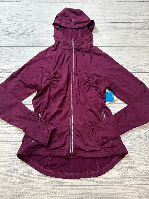 Athletic Jacket By Athleta In Maroon, Size: M Hip Men's Retro