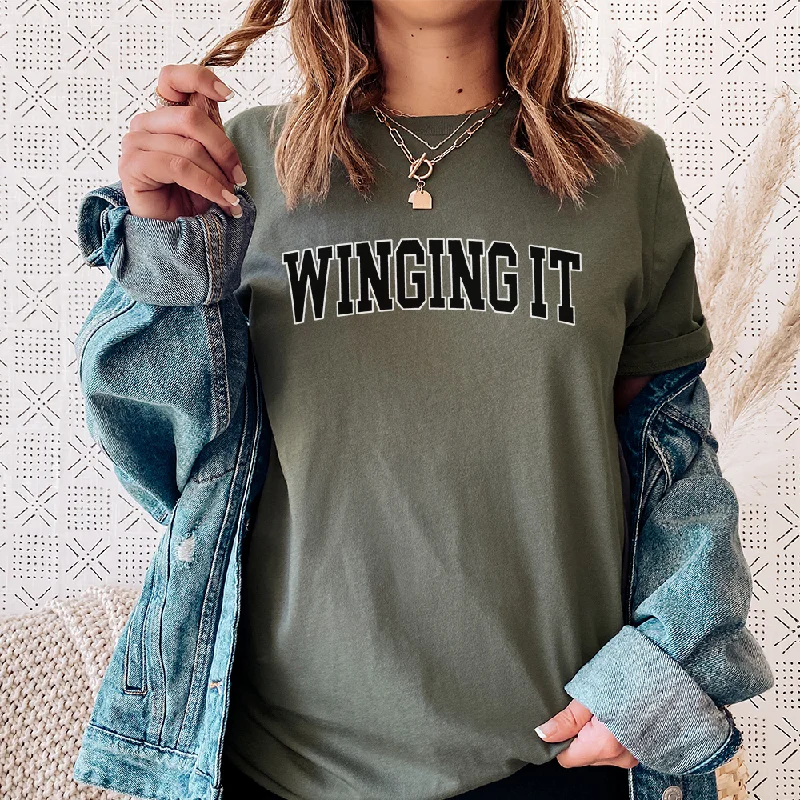 Winging It Varsity T-Shirt Dapper Men's Bow