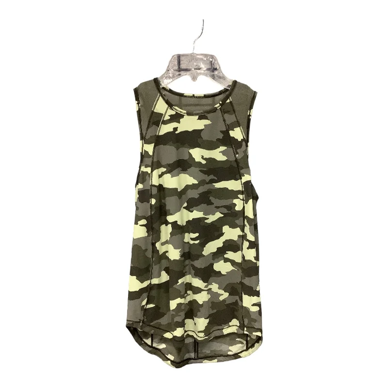 Camouflage Print Athletic Tank Top Lululemon, Size Xs Refined Men's European