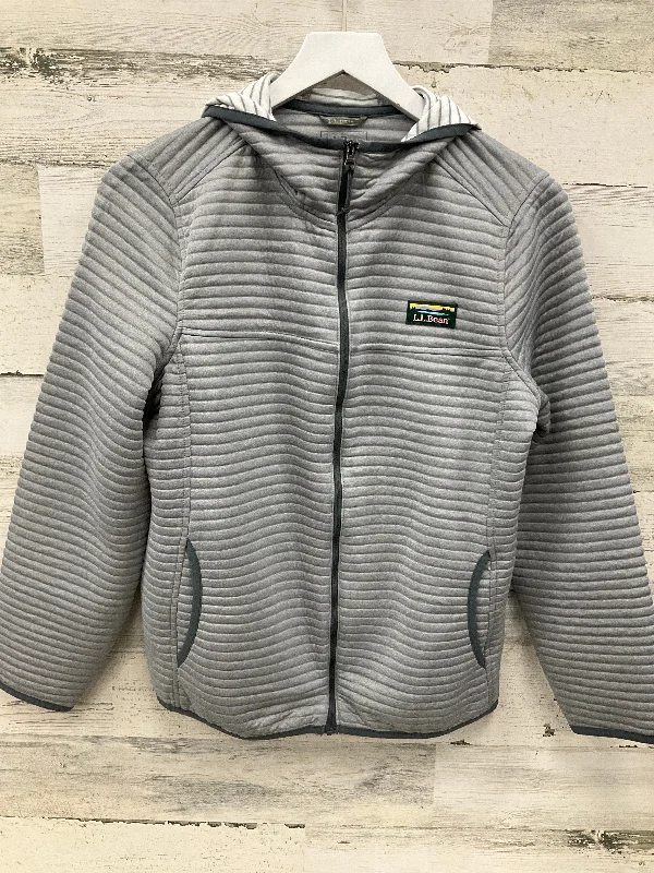 Athletic Jacket By L.l. Bean In Grey, Size: M Sporty Men's Athleisure 