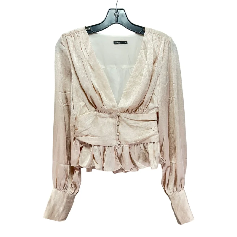 Top Long Sleeve By Motf In Cream, Size: S Edgy Men's Punk