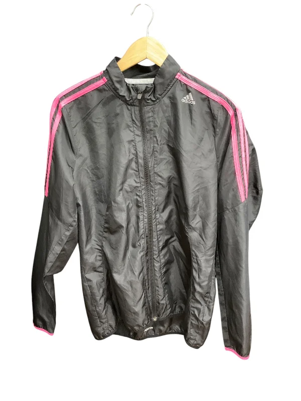 Athletic Jacket By Adidas In Black & Pink, Size: M Vintage Men's 1970S Disco