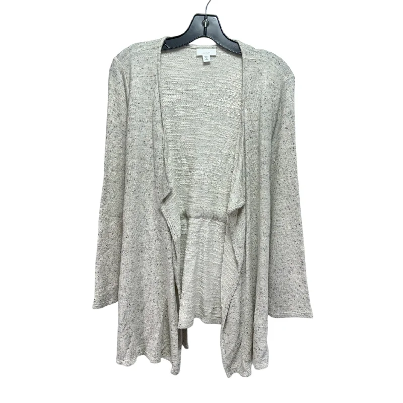 Sweater Cardigan By Pure Jill In Ivory, Size: Mp Cool Men's Distressed