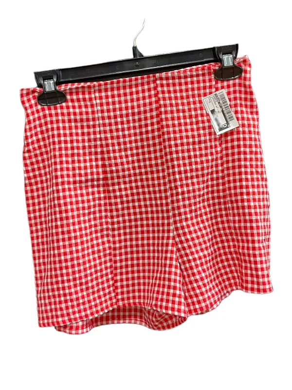 Checkered Pattern Shorts Sienna Sky, Size S Masculine Men's Thick