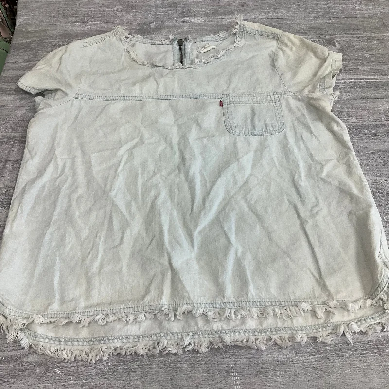 Top Short Sleeve By Levis In Blue, Size: Xl Bohemian Men's Free
