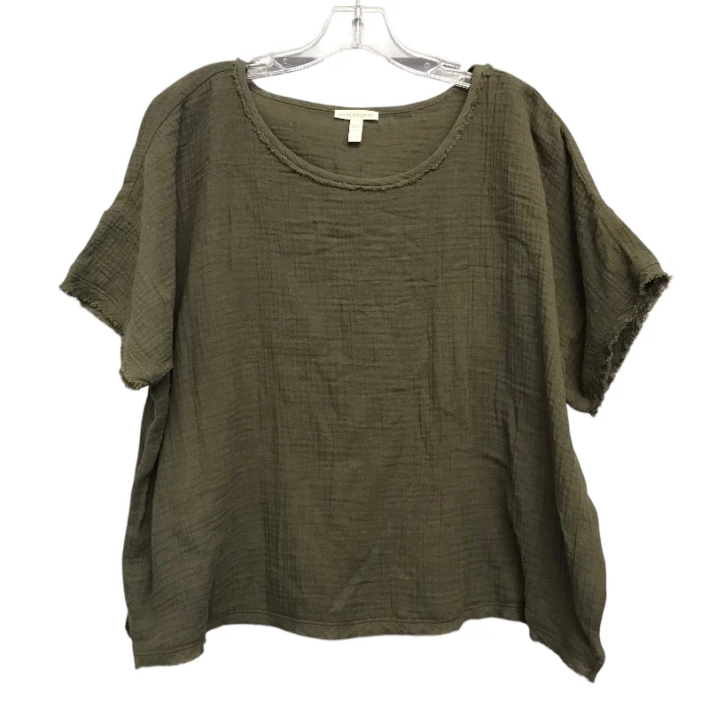 Top Ss By Eileen Fisher In Green, Size:Xl Casual Men's Japanese 