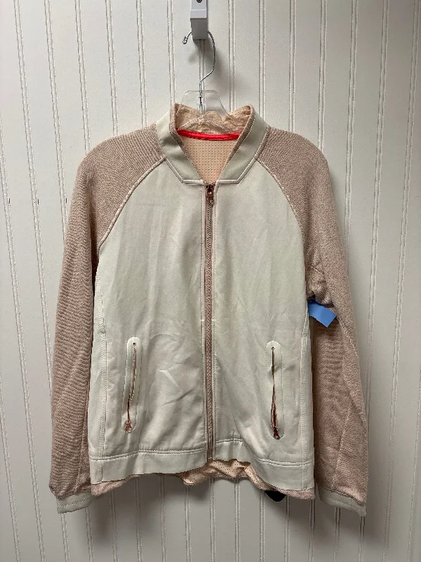 Athletic Jacket By Lululemon In Pink & White, Size: M Monochromatic All