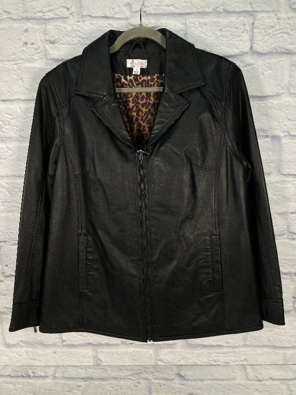 Jacket Leather By Clothes Mentor In Black, Size: M Cozy Men's Winter