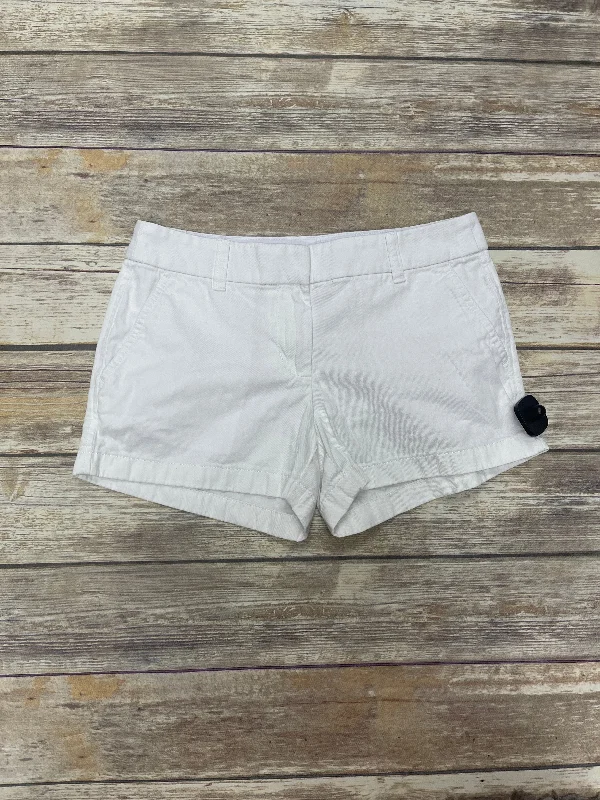 White Shorts J. Crew, Size 2 Polished Men's Silk