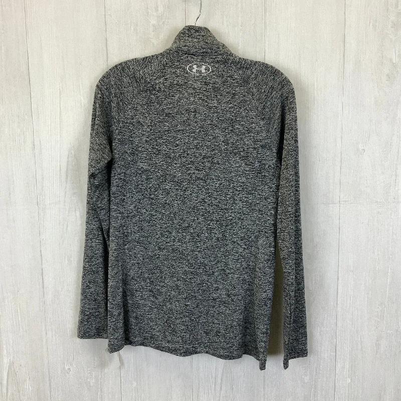 Athletic Top Long Sleeve Collar By Under Armour In Grey, Size: M Traditional Men's Country