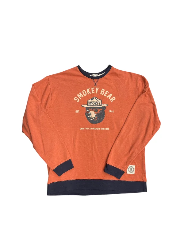 Top Long Sleeve By Clothes Mentor In Orange, Size: Xl Youthful Men's Pop