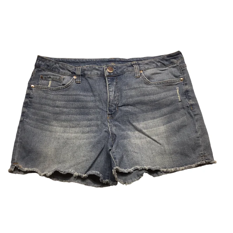 Shorts By Seven 7 In Blue Denim, Size: 16 British Gentleman Style