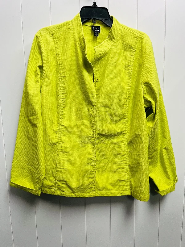 Jacket Other By Eileen Fisher In Green, Size: Xl Edgy Men's Punk