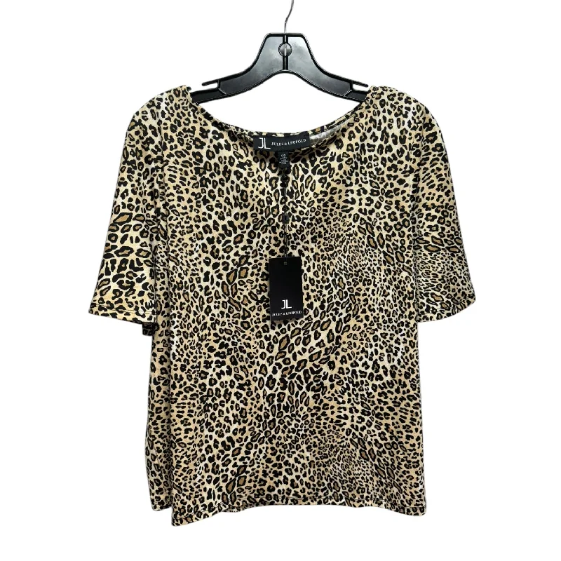 Top Short Sleeve By Jules & Leopold In Animal Print, Size: L Tough Men's Tactical