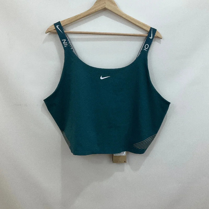 Navy Athletic Bra Nike Apparel, Size 2x Polished Men's Silk