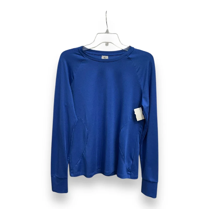 Athletic Top Long Sleeve Crewneck By Athletic Works In Blue, Size: S Monochromatic All Athletic Top Long Sleeve Crewneck By Athletic Works In Blue, Size: S Monochromatic All