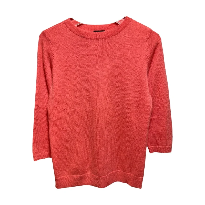 Audrey Cashmere Sweater By Talbots In Coral, Size: S Refined Men's Classic 