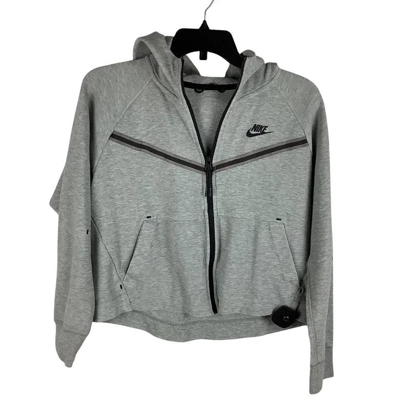 Athletic Jacket By Nike Apparel In Grey, Size: S Elegant Men's Cashmere