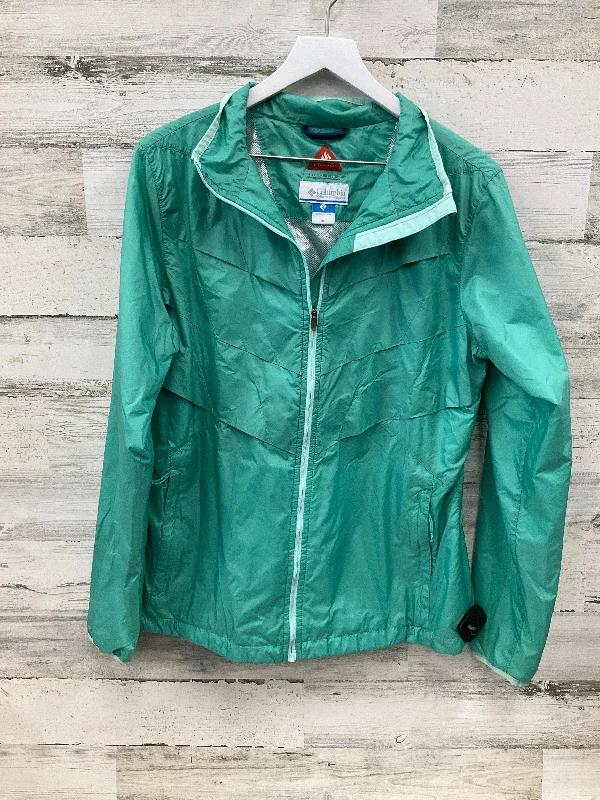 Jacket Windbreaker By Columbia In Teal, Size: Xl Cozy Men's Winter